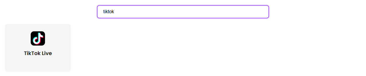 Supported Sites page filtered to TikTok Live